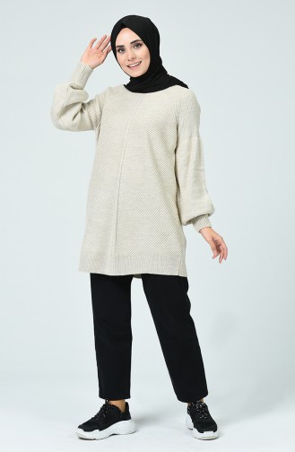 Beige Pullover 7077-01