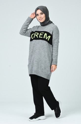 Grau Pullover 7104-01