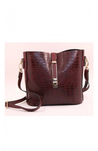 Claret Red Shoulder Bags 12-05