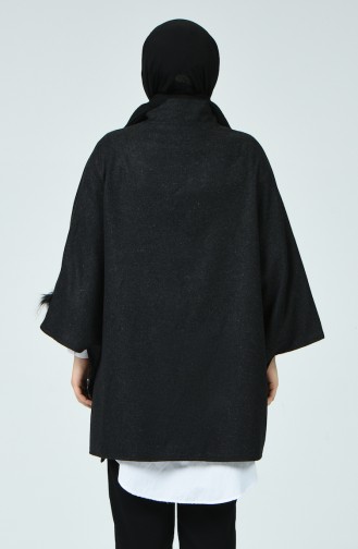 Anthrazit Poncho 6025-02