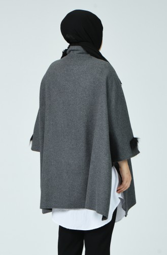 Gray Poncho 6025-03