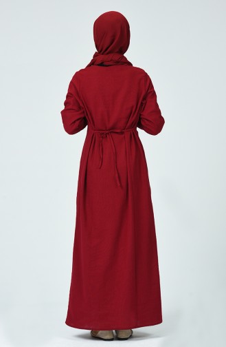 Navy Blue Hijab Dress 0065-04