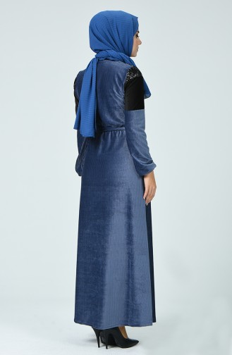 Indigo Hijab Kleider 1252-03