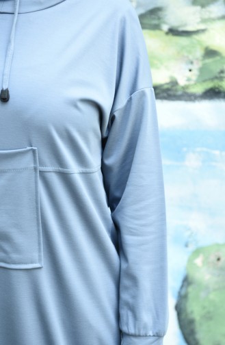 Hooded Sport Tunic Blue 8092-03