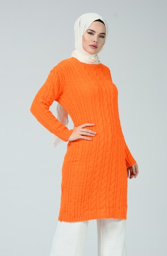 Tricot Long Tunic Orange 1904-09