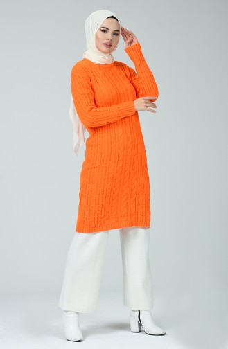 Tricot Long Tunic Orange 1904-09