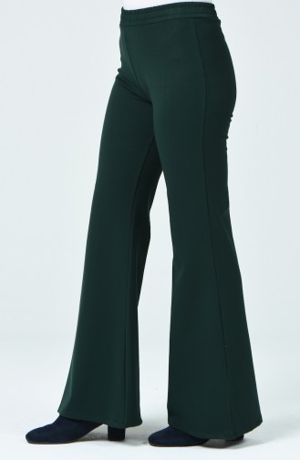 İspanyol Paça Pantolon 1142PNT-02 Koyu Yeşil