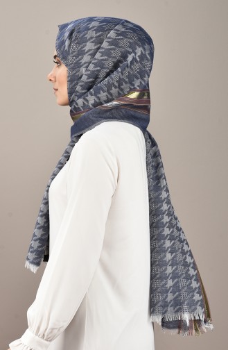 Denim Blue Shawl 1019-01