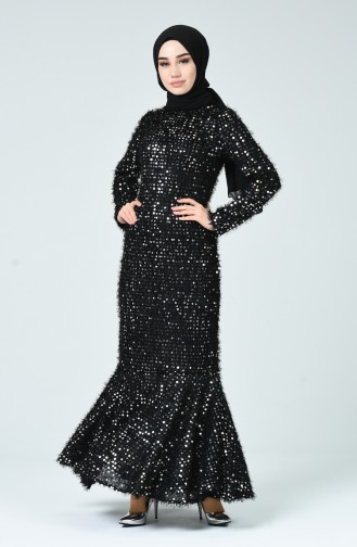 Black İslamitische Avondjurk 81754-02