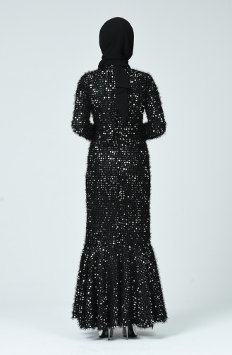 Schwarz Hijab-Abendkleider 81754-02