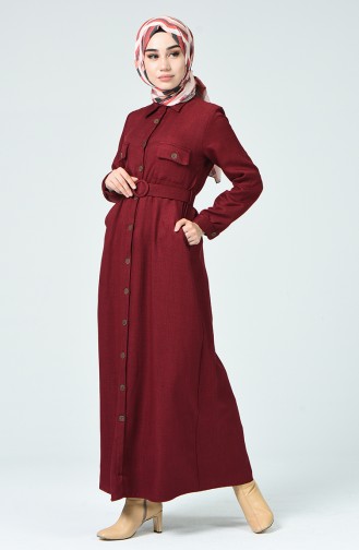 Robe Hijab Bordeaux 9082-02