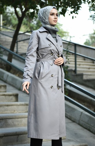 Grau Trench Coats Models 8097-04