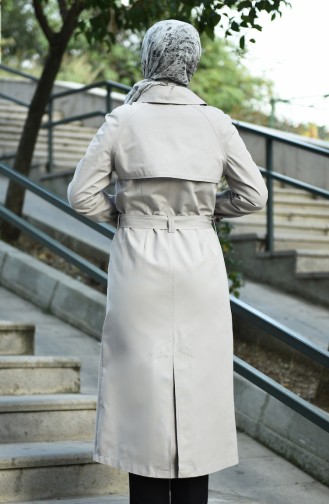 Light Gray Trench Coats Models 8097-05