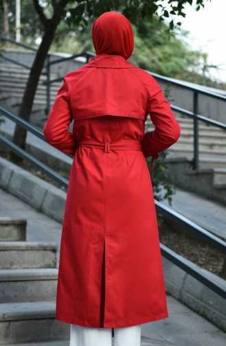 Red Trench Coats Models 8097-06