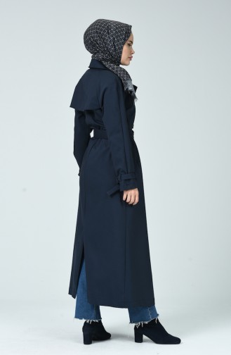 Dunkelblau Trench Coats Models 90004A-02