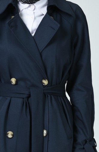 Navy Blue Trenchcoat 90004A-02