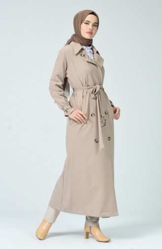 ترانشكوت طويل بأزرار بيج 90004B-01