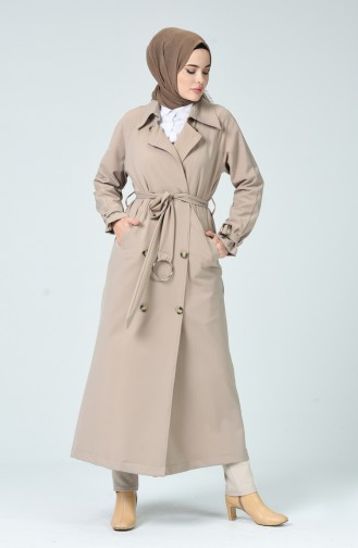 ترانشكوت طويل بأزرار بيج 90004B-01
