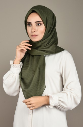 Striped Scarf Khaki 19-0011-13