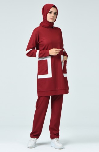 Claret Red Tracksuit 9164-03