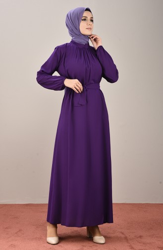 Purple Hijab Dress 10143-07