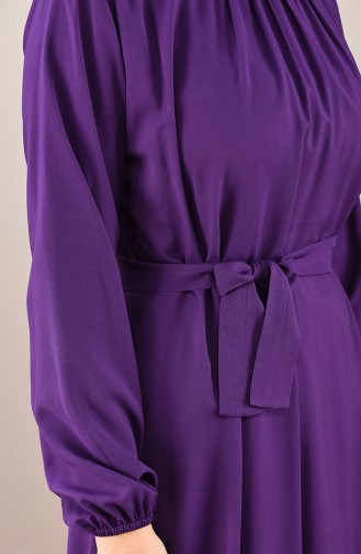 Purple Hijab Dress 10143-07