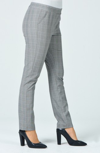 Pantalon a Carreaux 5002A-05 Gris Blanc 5002A-05