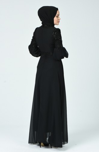 Black İslamitische Avondjurk 5238-01