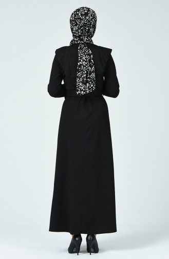 Belted Dress Black 1980-03