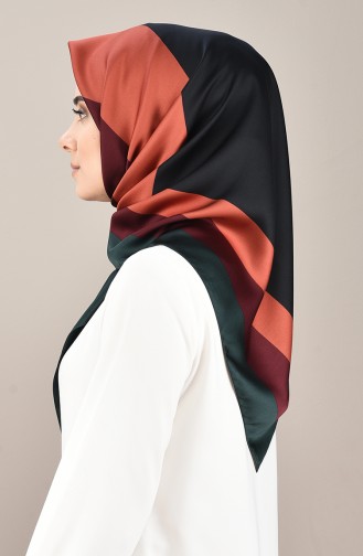 Karaca Rayon Eşarp 90640-01 Zümrüt Yeşili Kiremit