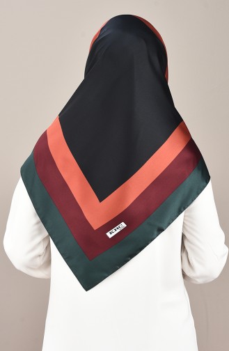 Karaca Rayon Eşarp 90640-01 Zümrüt Yeşili Kiremit