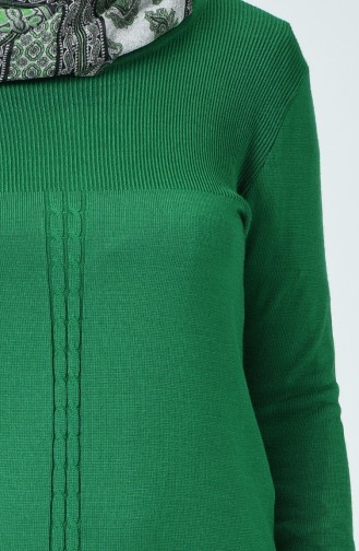 Pull Tricot à Franges 5056-01 Vert 5056-01