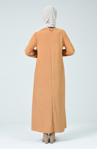 Mustard Hijab Dress 0024-01