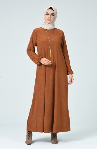 Tan Hijab Dress 0024-04