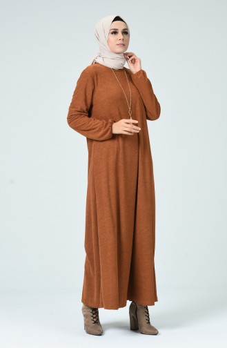 Tan Hijab Dress 0024-04