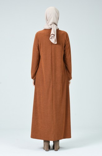 Tan Hijab Dress 0024-04