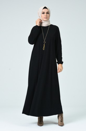 Robe Avec Collier 0024-05 Noir 0024-05