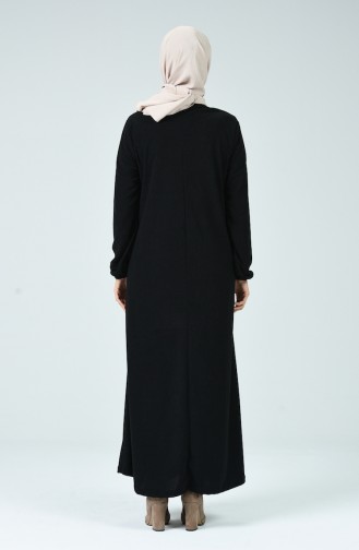 Black İslamitische Jurk 0024-05