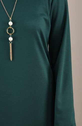 Smaragdgrün Hijab Kleider 8112-04