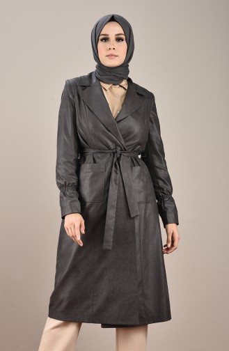 Gray Trench Coats Models 2125-02