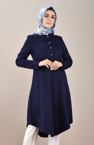 Navy Blue Tuniek 8102-07