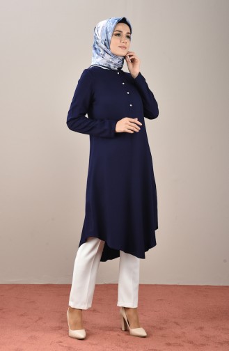 Navy Blue Tuniek 8102-07