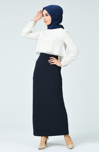 Navy Blue Skirt 3105-03