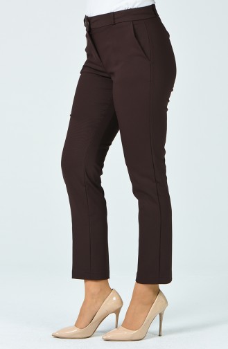 Klasik Cep Detaylı Pantolon 1131PNT-04 Kahverengi
