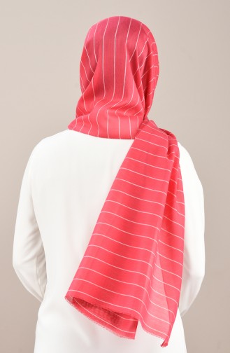 Striped Seasonal Shawl Fuchsia 901566-10