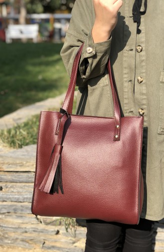 Claret red Shoulder Bag 01-05