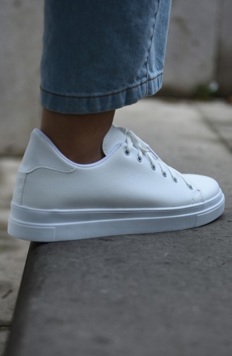 White Sport Shoes 04