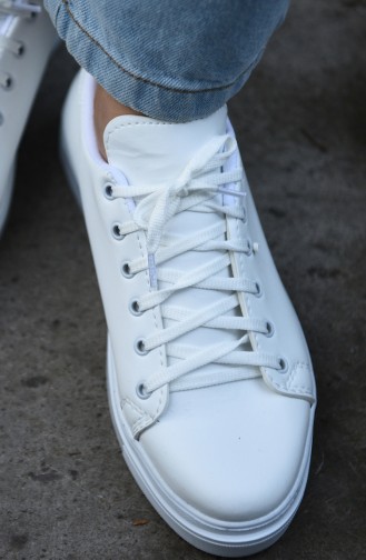 White Sport Shoes 04