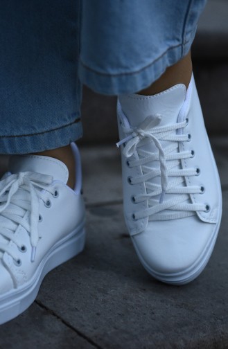 White Sport Shoes 05