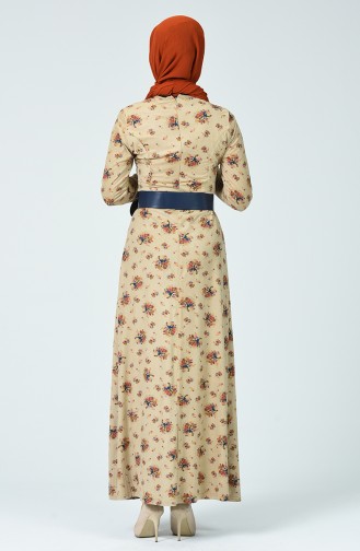 فستان بني مائل للرمادي 1330-01